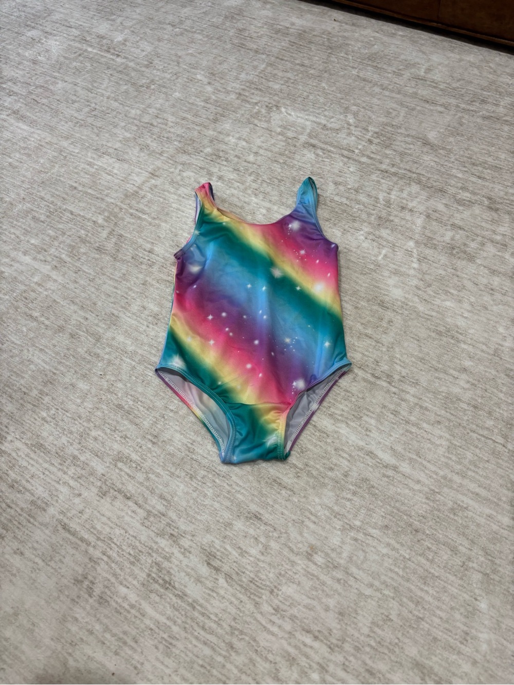 Girls Rainbow Galaxy One-Piece Swimsuit